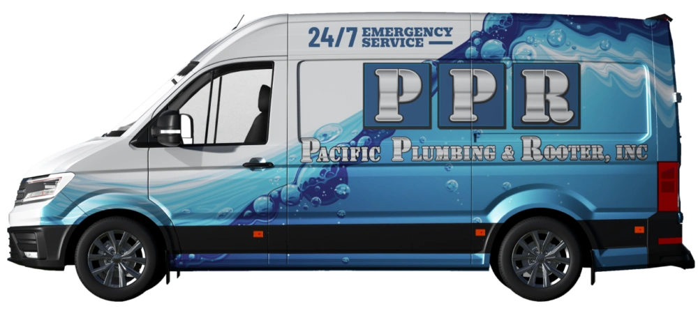 Pacific Plumbing & Rooter work van